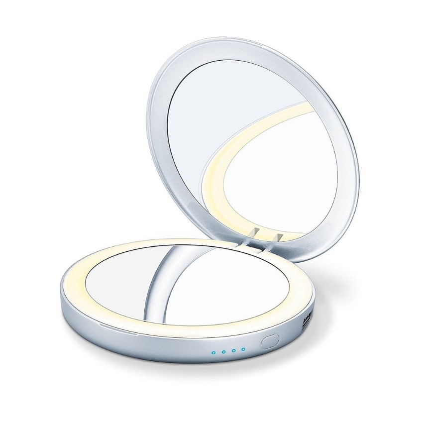Beurer BS 39 Illuminated Cosmetics Mirror with Powerbank