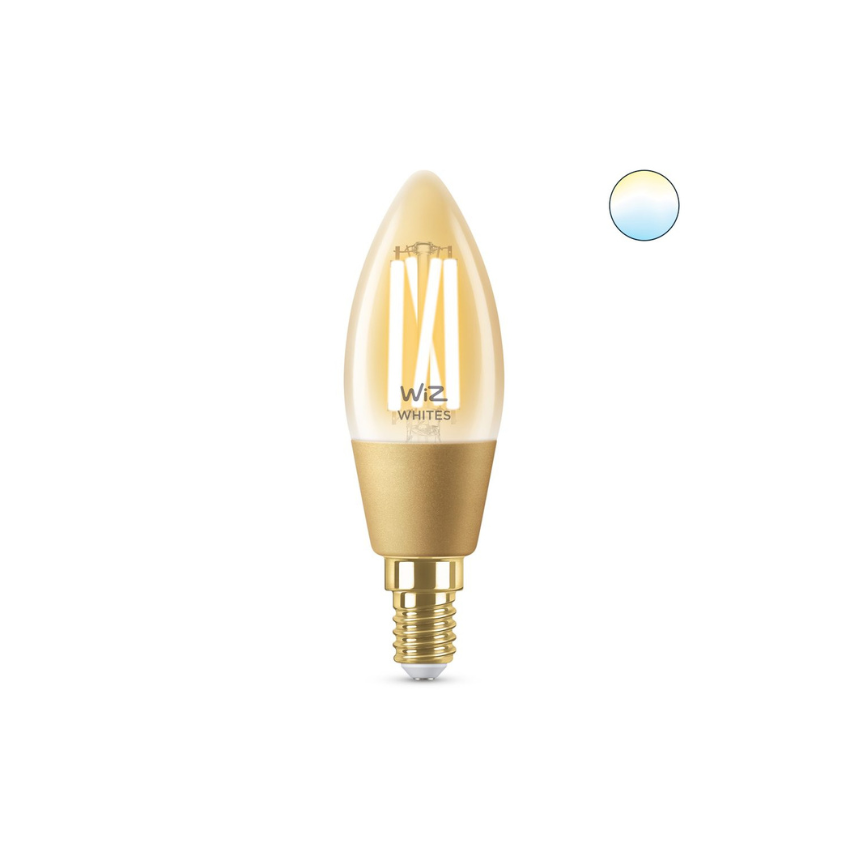 Philips WiZ Filament Candle amber 4.9W (Eq.25W) C35 E14