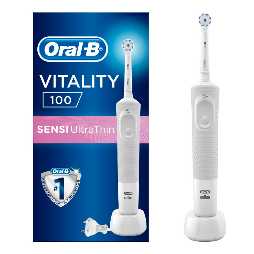 Oral-B Vitality 100 Sensi Ultra Thin Electric Toothbrush, 1pc