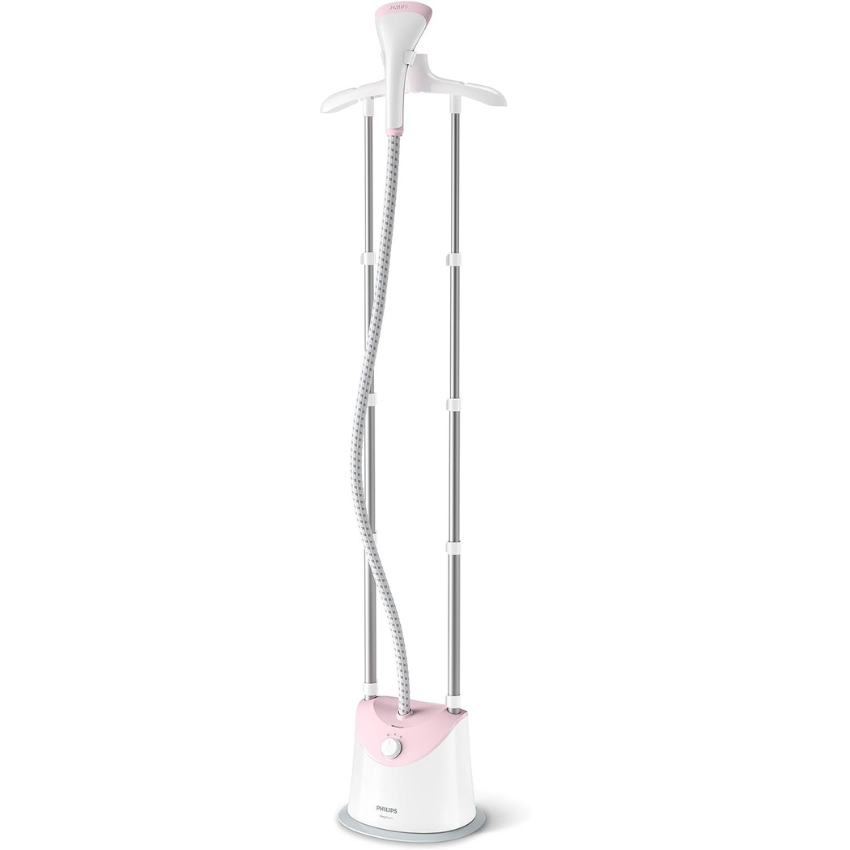 Philips GC485/46 Standing Garment Steamer - Steam Flow of 35 Grams per minute - 1800W - Water tank capacity 1.4 Litre - 50/60Hz - Easy Touch/Pink