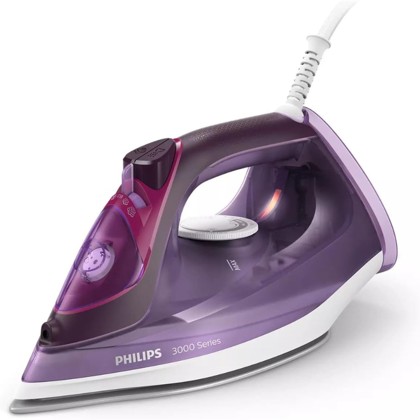 Philips Steam Iron - Continuous Steam Flow of 40 Grams per minute and 200 g/min with the boost for thick fabrics