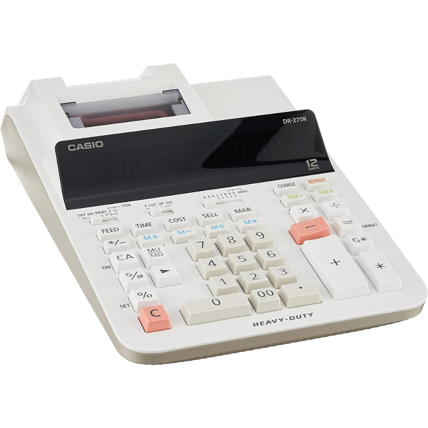 Casio DR-270R Printing Calculator Heavy Duty Type