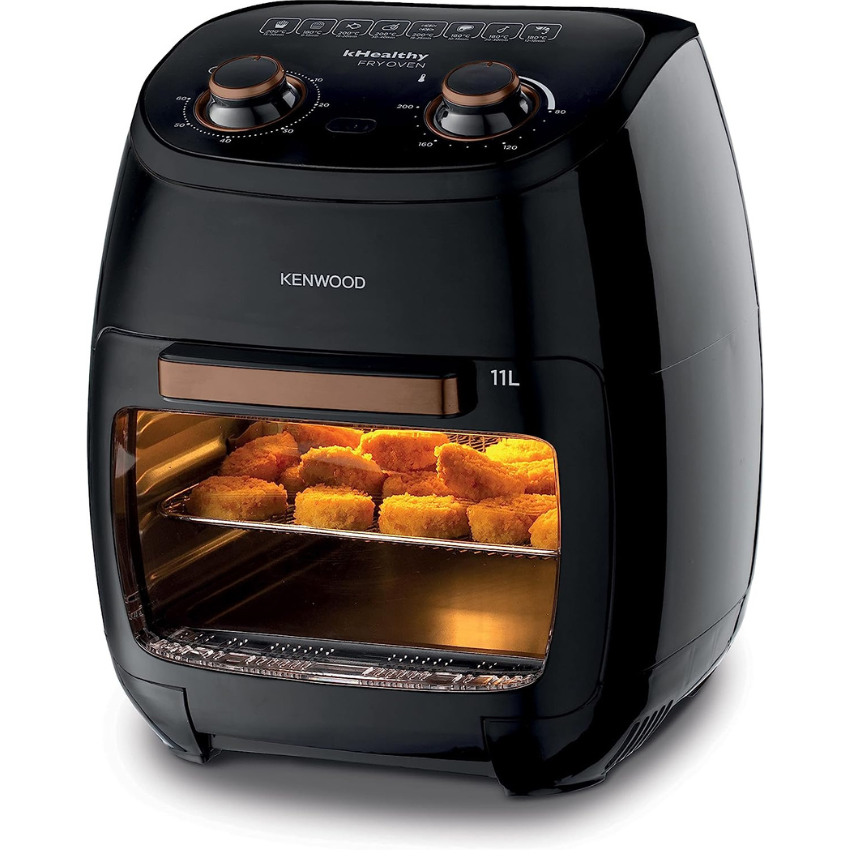 Kenwood Air Fryer Oven 11L 2000W Multi-Functional Air Fryer Cum Microwave Oven For Frying, Grilling, Broiling, Roasting, Baking, Toasting, Heating And Defrosting Hfp90 Black