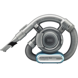 BLACK+DECKER 14.4V 1.5Ah Li-Ion Flexi Auto Dustbuster Handheld Cordless Vacuum with Pet Tool for Home & Car Blue/Grey