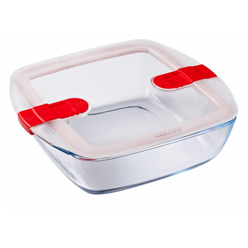 Pyrex Cook & Heat Square Roaster with Vented Lid
