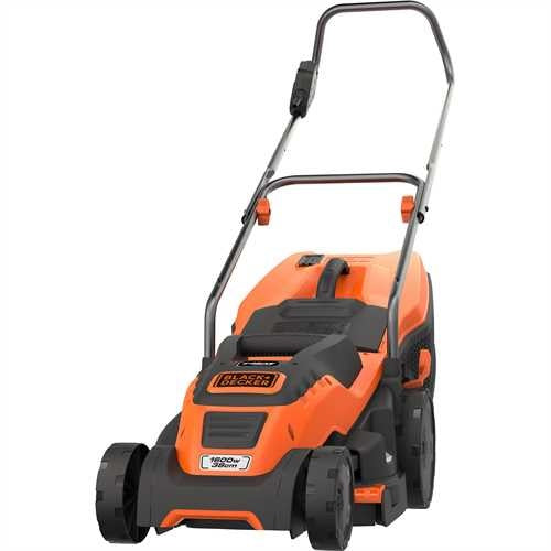 Black+Decker 1600W 38cm Electric Lawn Mower with Compact and Go
