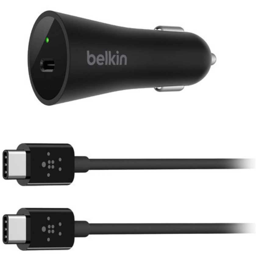 Belkin USB Type-C Car Charger with USB Type-C Cable