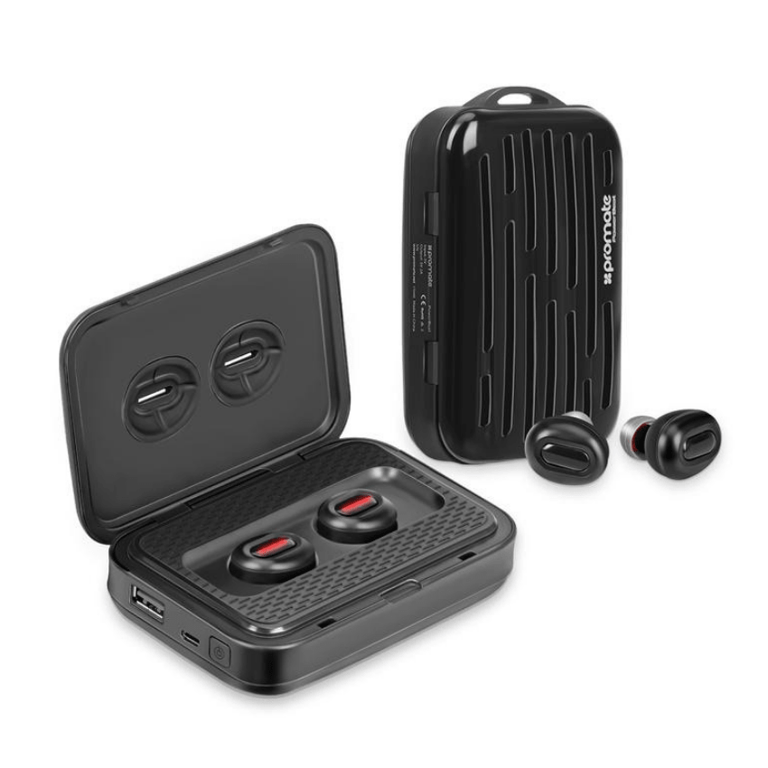 Promate PowerBeat Wireless Stereo Earbuds with 5000mAh Power Bank