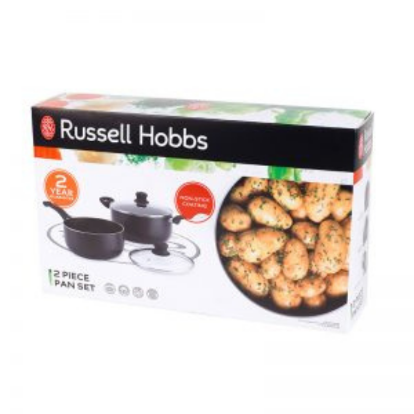 Russell Hobbs 2 Pan set 24 CM Stockpot + 20 CM Sauce Pan