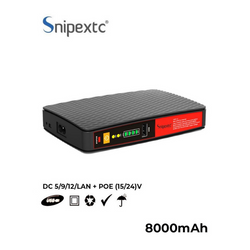 Snipextc Mini DC UPS Router Power Bank 8800mah