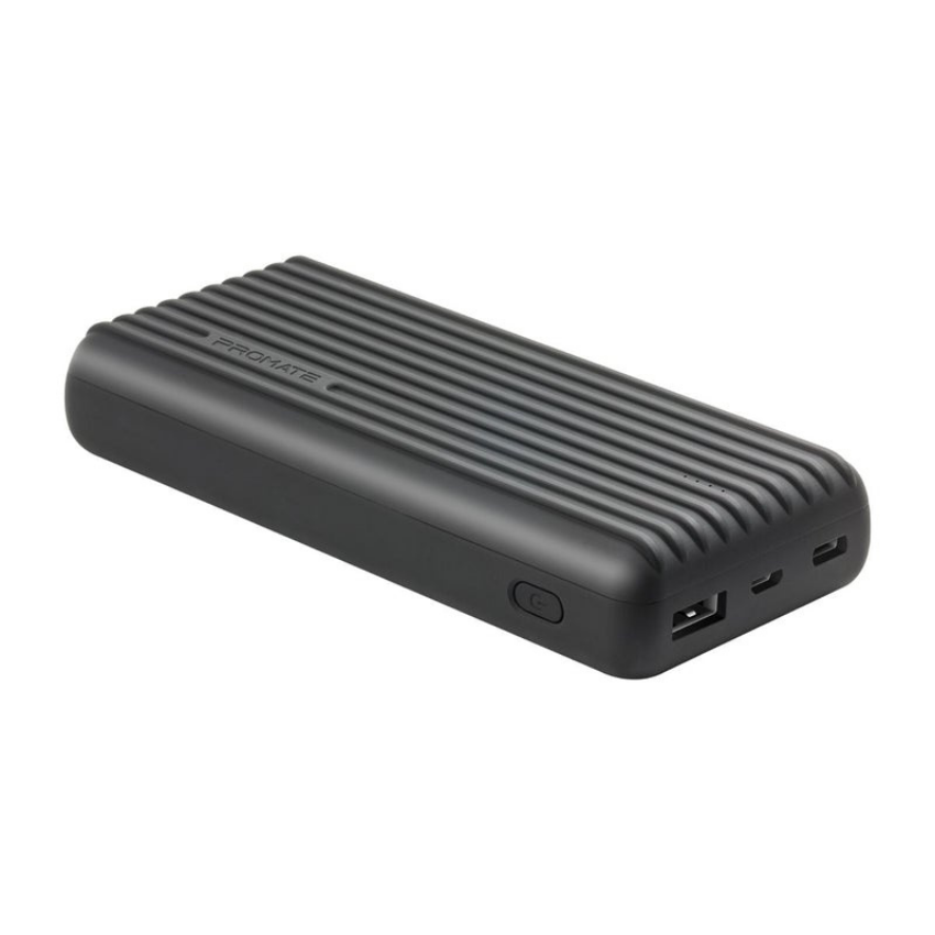 Promate 20000mAh High-Capacity Power Bank with 3.1A Dual USB Output
