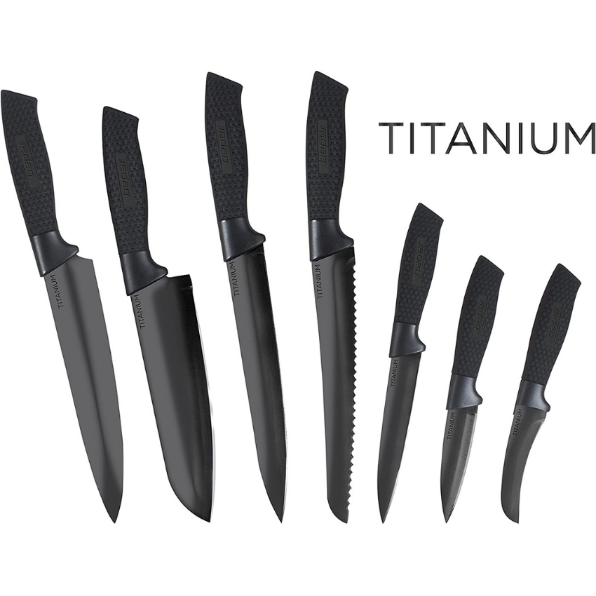 Beper CO.100 Knife Set 7Pcs Titanium