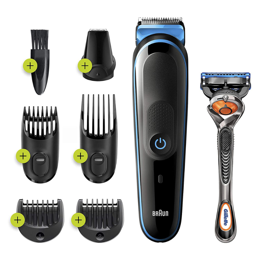 Braun All-in-One Trimmer MGK3242, 7-in-1 Trimmer, 5 Attachments