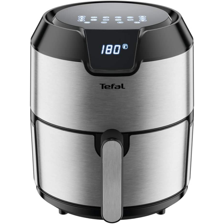 Tefal Easy Fry Max Digital Air Fryer, 5L, 10in1, Uses No Oil, Air Fry,  Extra Crisp, Roast, Bake, Reheat, Dehydrate, 6 Portions, Non-Stick,  Dishwasher Safe Baskets, Black EY245840 : : Home 