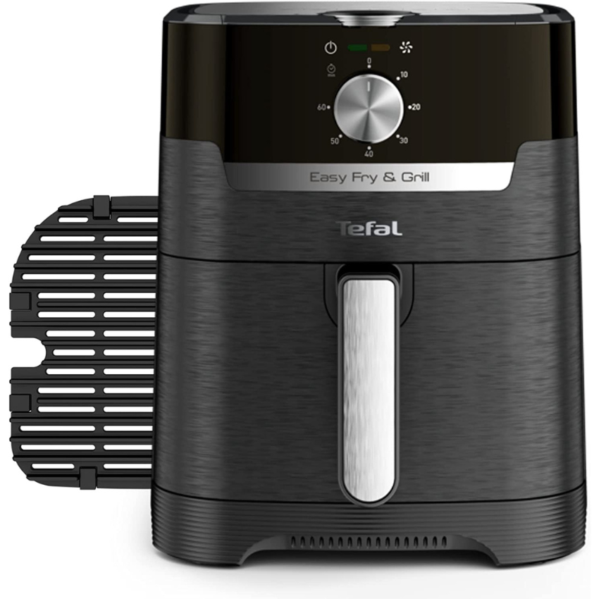 Tefal EasyFry Classic 2-in-1 Air Fryer and Grill 4.2 Litre Capacity 8 Programs Black EY501 1400W