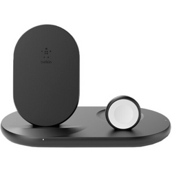 Belkin BOOST CHARGE 3-in-1 Wireless Charger for Apple Devices (Black)