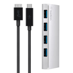 Belkin USB 3.0 4 Port Hub + USB-C™ Cable (Powered)