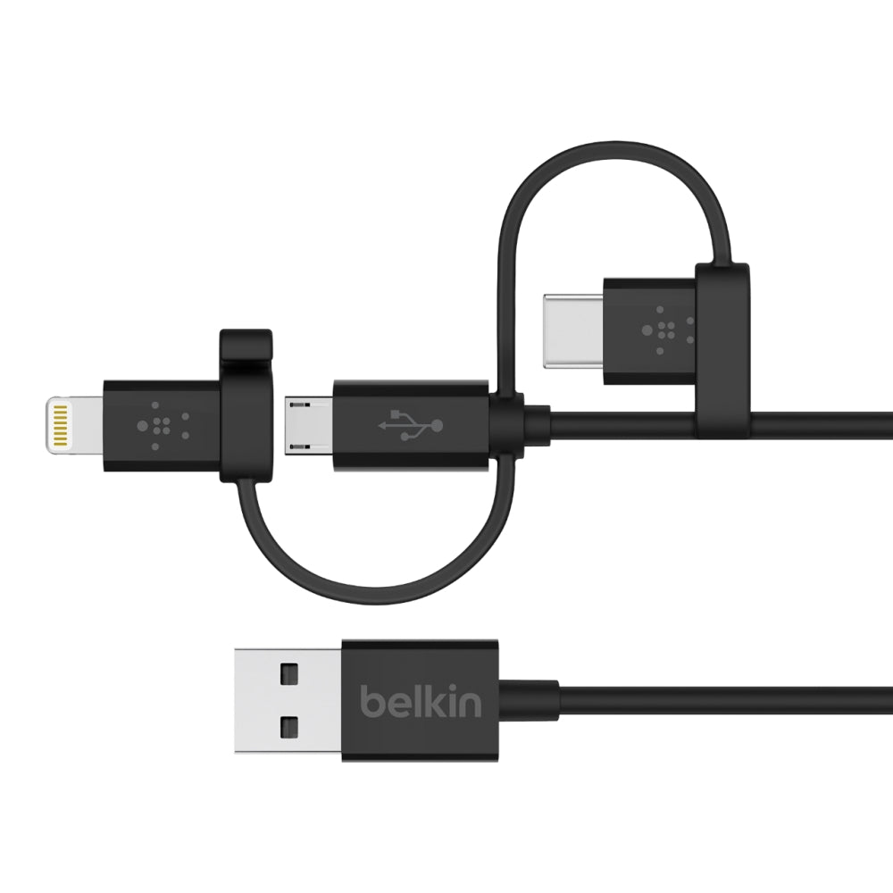 Belkin Universal Cable with Micro-USB, USB-C & Lightning Connectors