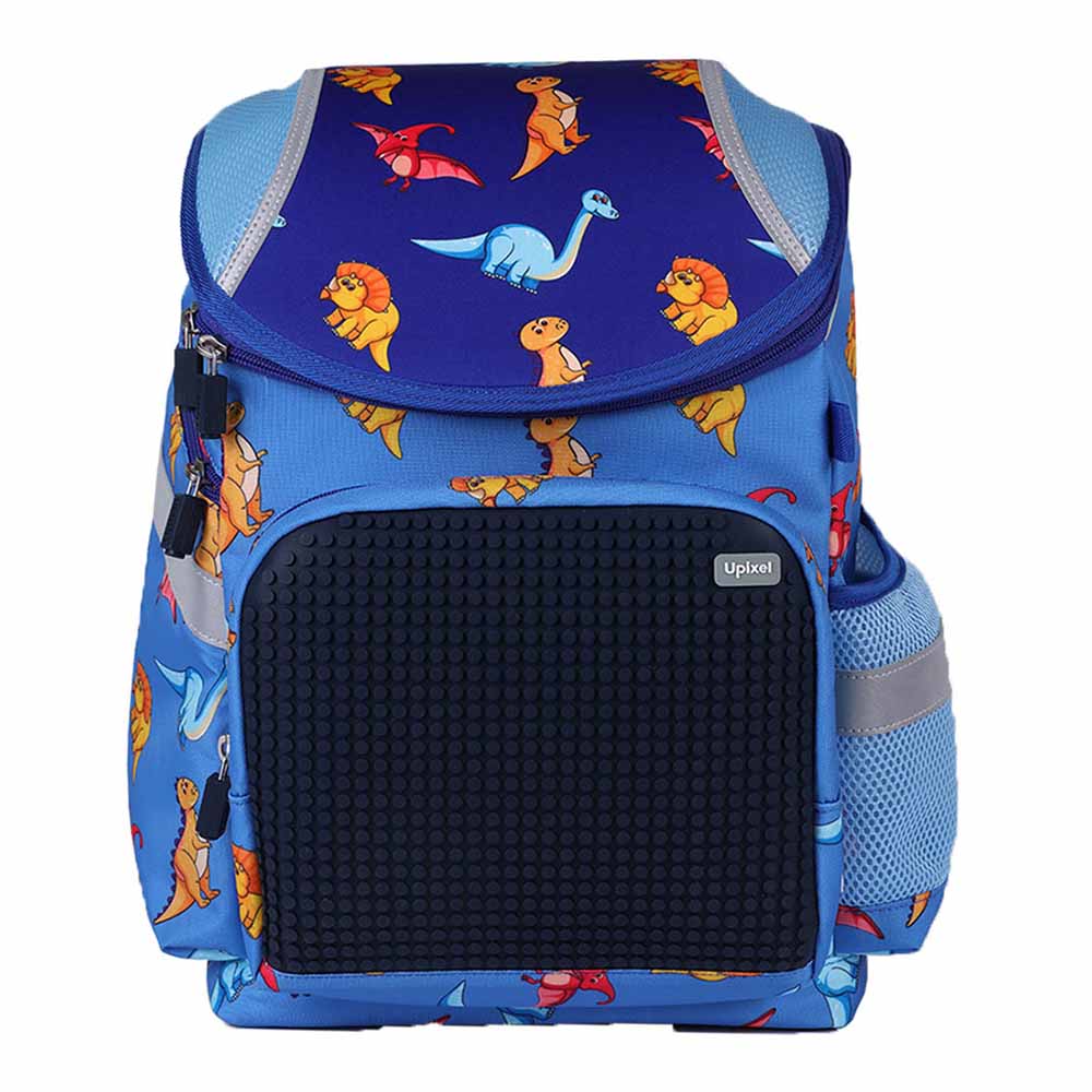 Upixel A-019 Schoolbag Super Class Dinosaurs Blue