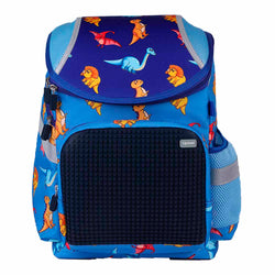 Upixel A-019 Schoolbag Super Class Dinosaurs Blue