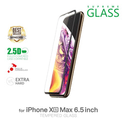 AMAZINGthing iPhone XS MAX 0.3M 2.5D SUPREME GLASS (CRYSTAL)