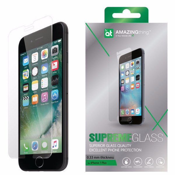 AMAZINGthing iPhone 7 Plus 0.33mm Supreme Glass (Crystal) - Gadgitechstore.com